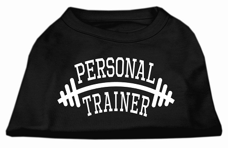 Personal Trainer Screen Print Shirt Black XS